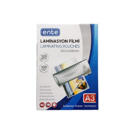 Ente Laminasyon Filmi A3 100 Lü