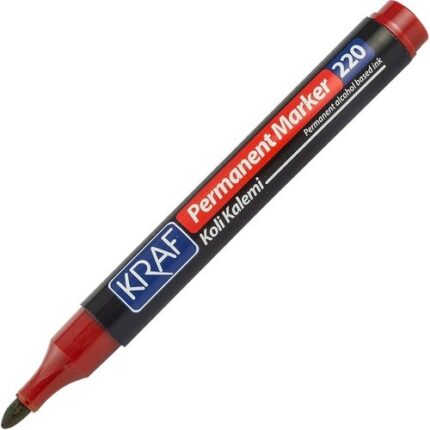 Kraf Koli Kalemi Permanent Kırmızı