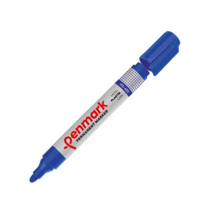 Penmark Yuvarlak Uç  Permanent Marker Mavi Koli Kalemi