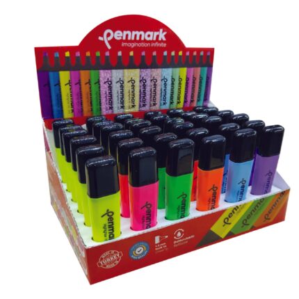 PENMARK FOSFORLU KALEM 36 LI STAND PASTEL RENKLER