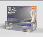 Reflex Flex %100 TPE Pudrasız Eldiven Beyaz L-XL Beden 100’lü (10 Kutu)